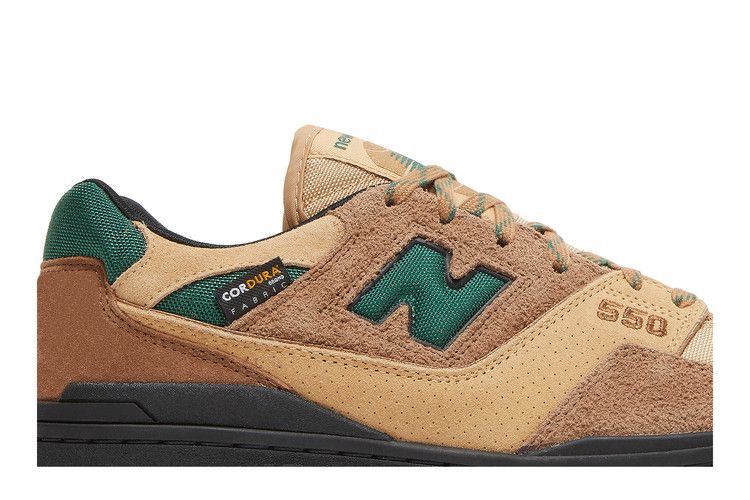 size? x New Balance 550 'Cordura Pack - Light Brown Green' — Light Brown/Green