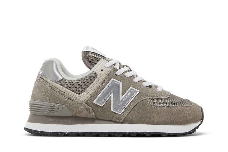 New Balance Wmns 574 Core 'Grey White' — Grey/White