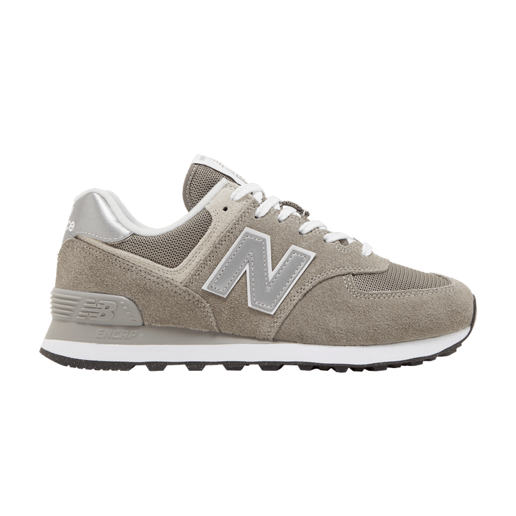 New Balance Wmns 574 Core Wide 'Grey White' — Grey/White
