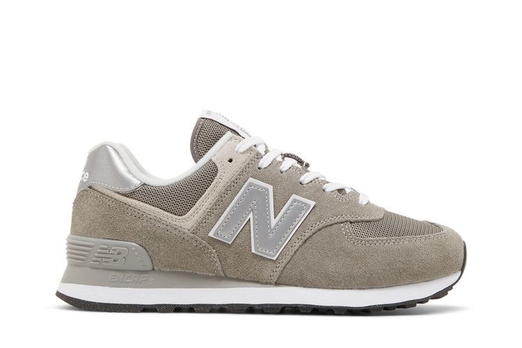 New Balance Wmns 574 Core Wide 'Grey White' — Grey/White