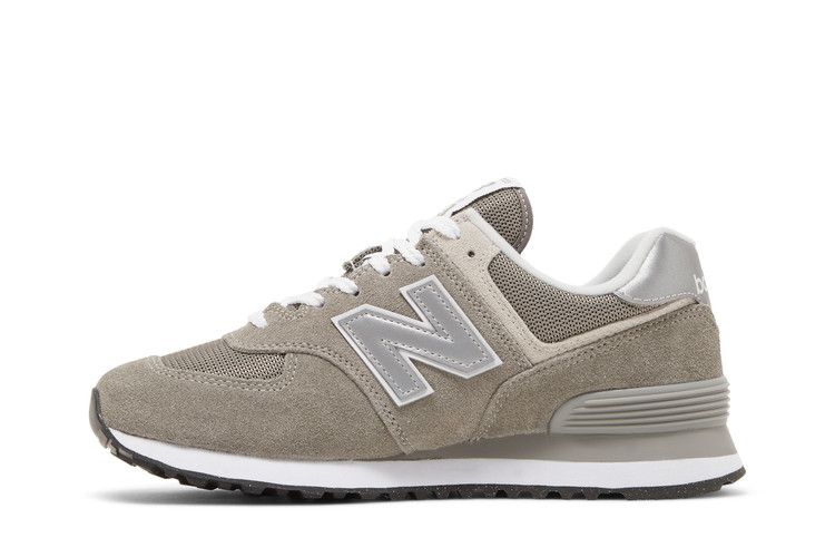 New Balance Wmns 574 Core Wide 'Grey White' — Grey/White