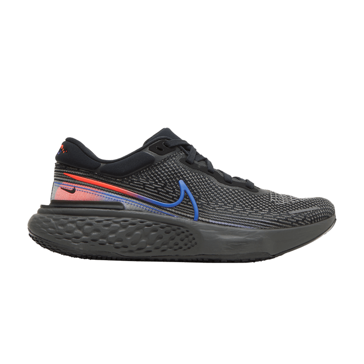 Nike ZoomX Invincible Run Flyknit 'Black Total Orange' — Black/Bright Crimson/Total Orange/Racer Blue