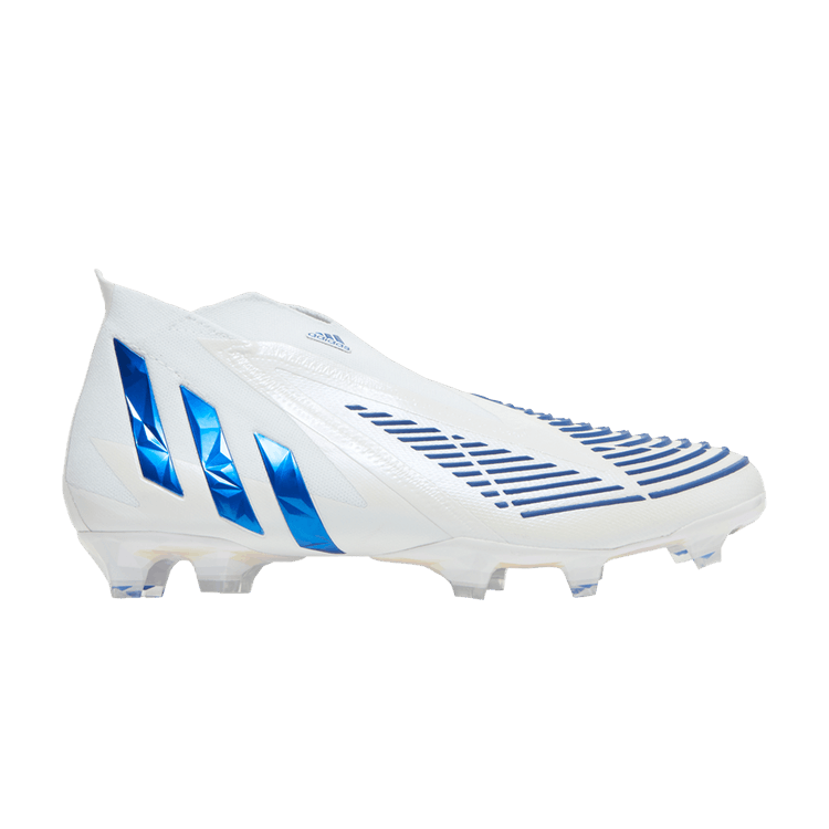 adidas Predator Edge+ FG 'White Hi-Res Blue' — Cloud White/Hi-Res Blue/Cloud White