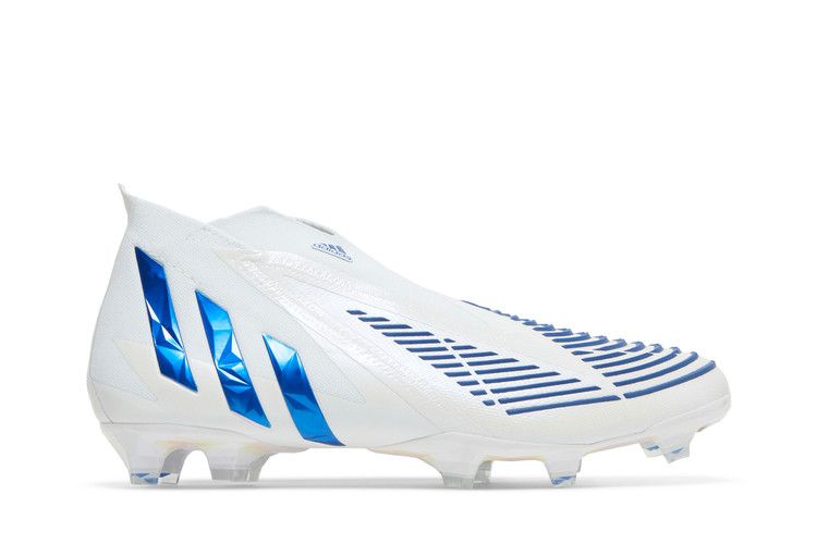 adidas Predator Edge+ FG 'White Hi-Res Blue' — Cloud White/Hi-Res Blue/Cloud White