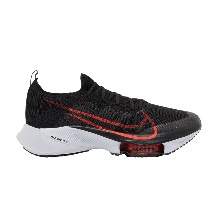 Nike Air Zoom Tempo NEXT% Flyknit 'Black Flash Crimson' — Black/Flash Crimson