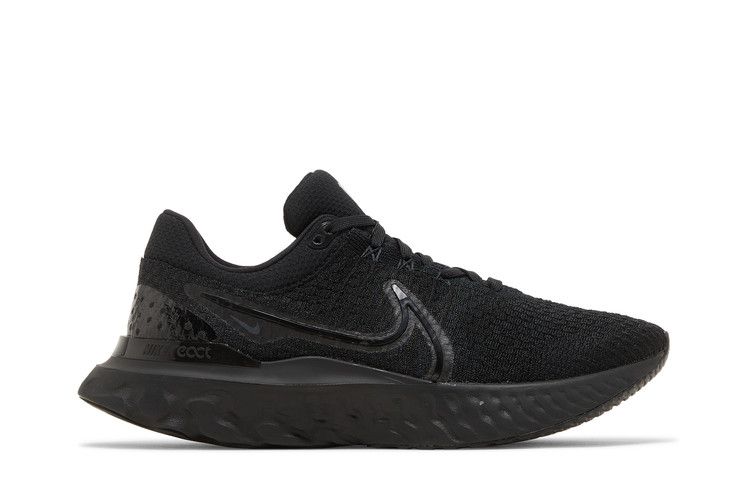 Nike React Infinity Run Flyknit 3 'Triple Black' — Black/Black/Black (2)
