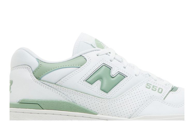 New Balance 550 'White Mint Green' — White/Mint Green