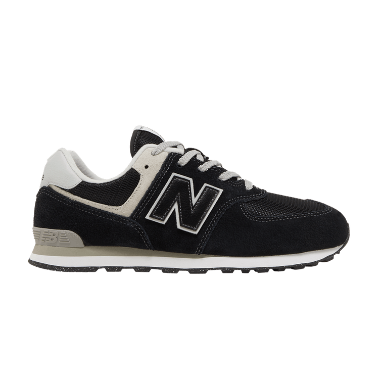 New Balance 574 Big Kid 'Core Pack - Black White' — Black/White