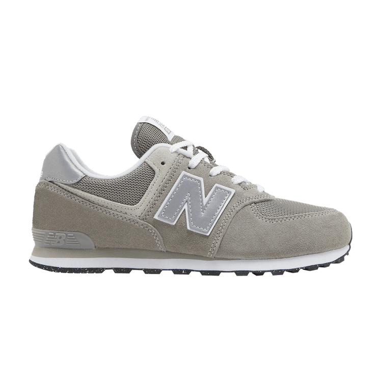 New Balance 574 Big Kid Wide 'Core Pack - Grey White' — Grey/White