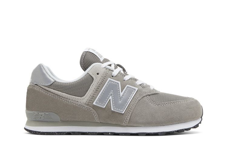 New Balance 574 Big Kid Wide 'Core Pack - Grey White' — Grey/White