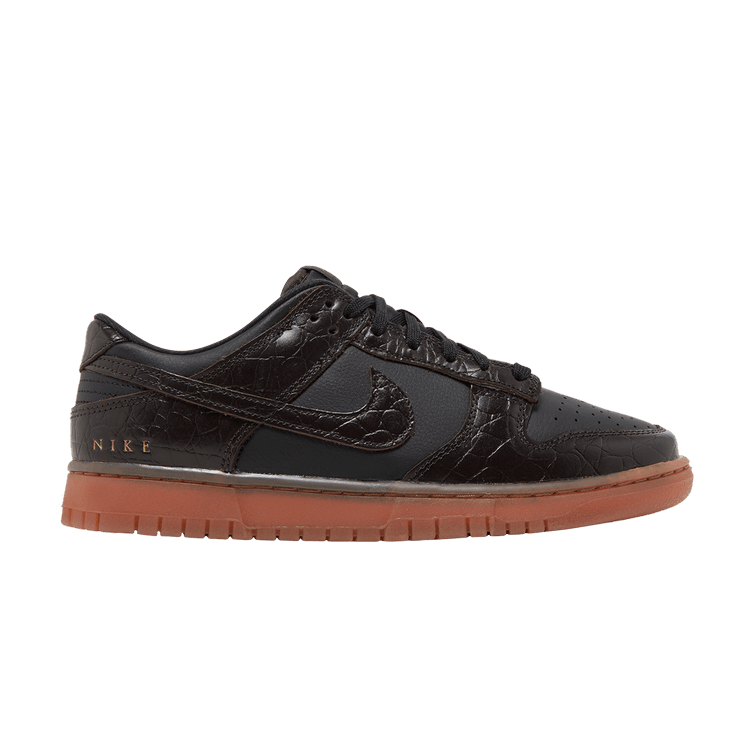 Nike Dunk Low SE 'Chocolate Croc' — Black/Velvet Brown/Brown Basalt/Sail/Brown Basalt