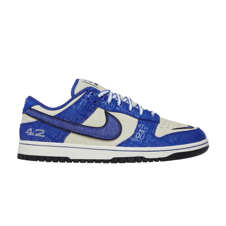 Nike Dunk Low 'Jackie Robinson' — Racer Blue/Racer Blue/Coconut