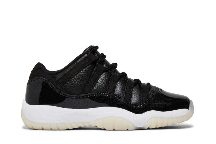 Air Jordan 11 Retro Low GS '72-10' — Black/Gym Red/White/Sail