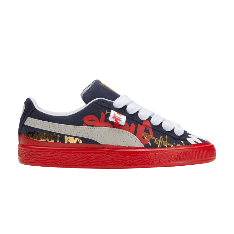 G-Tag x Puma Suede 'Alexander John Design - Peacoat' — Peacoat/White