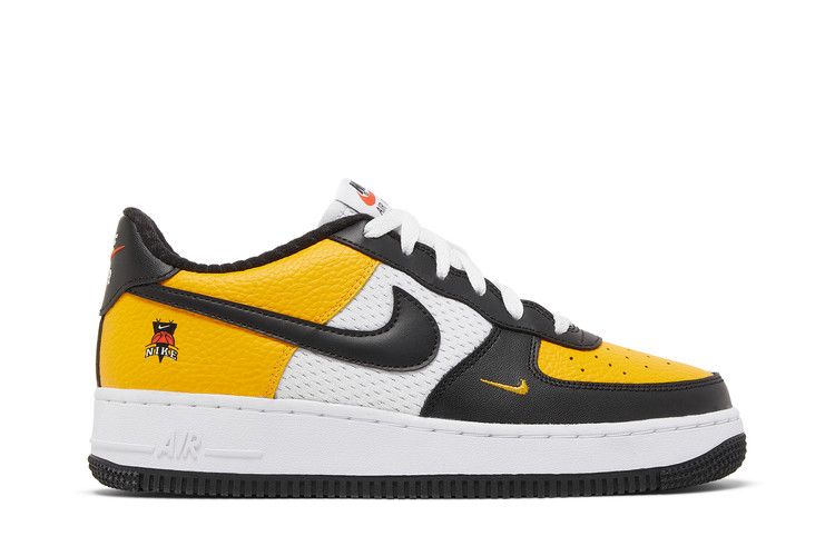 Nike Air Force 1 LV8 GS 'Jersey Mesh' — University Gold/White/Team Orange/Black (2)