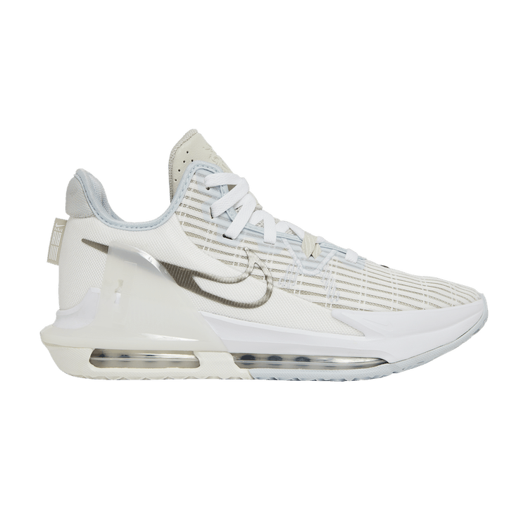 Nike LeBron Witness 6 'Summit White Metallic Pewter' — Summit White/Light Bone/Aura/Metallic Pewter