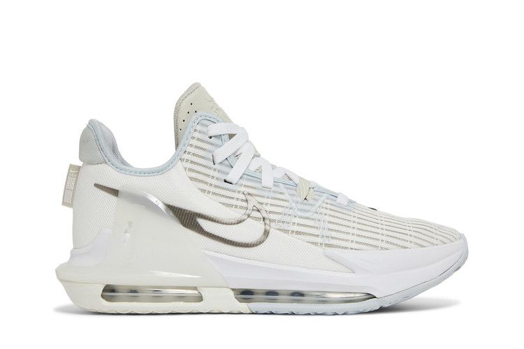 Nike LeBron Witness 6 'Summit White Metallic Pewter' — Summit White/Light Bone/Aura/Metallic Pewter (2)
