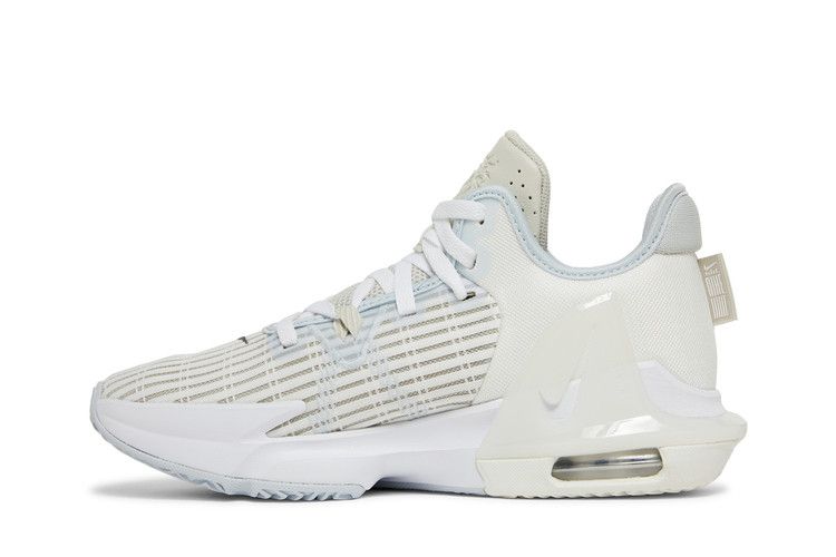Nike LeBron Witness 6 'Summit White Metallic Pewter' — Summit White/Light Bone/Aura/Metallic Pewter (4)