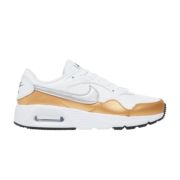 Nike Wmns Air Max SC 'White Metallic Gold' — White/Metallic Gold/Black/Metallic Silver