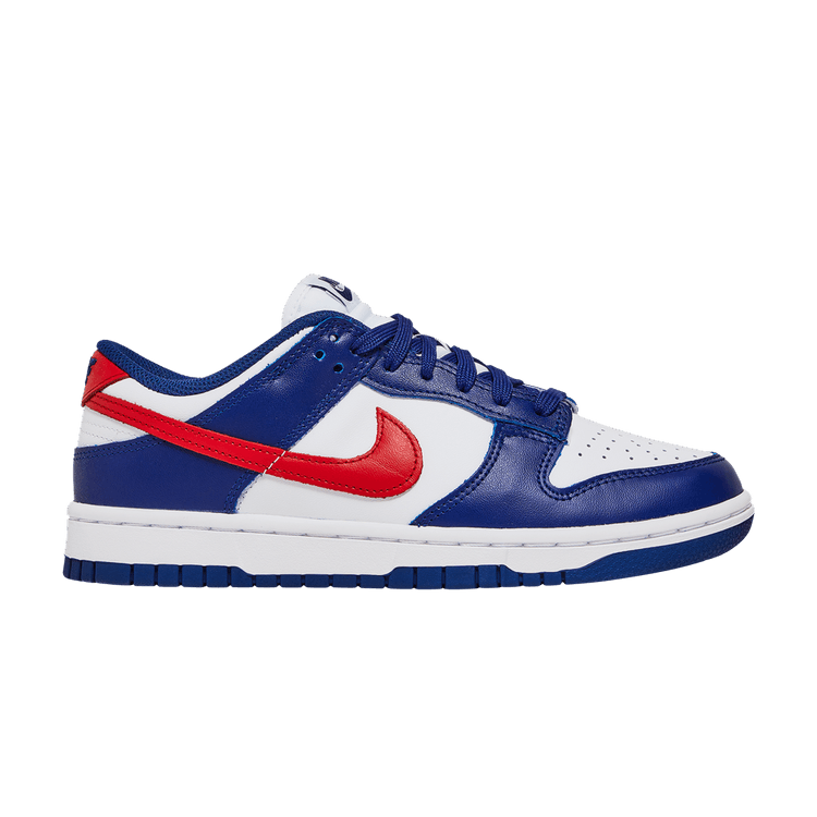 Nike Wmns Dunk Low 'USA' — White/Royal/University Red