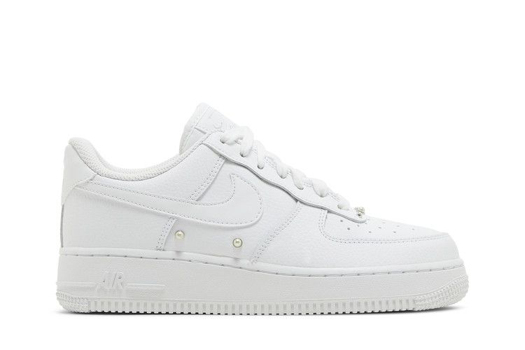 Nike Wmns Air Force 1 Low '07 SE 'Pearl White' — White/White/Metallic Silver/Black (2)