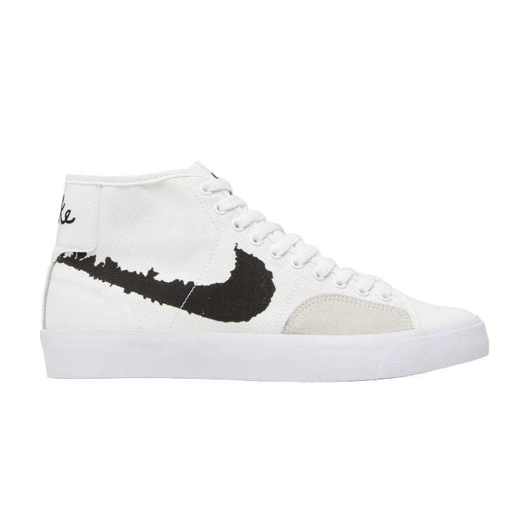 Nike Blazer Court Mid Premium SB 'White Black' — White/White/Black