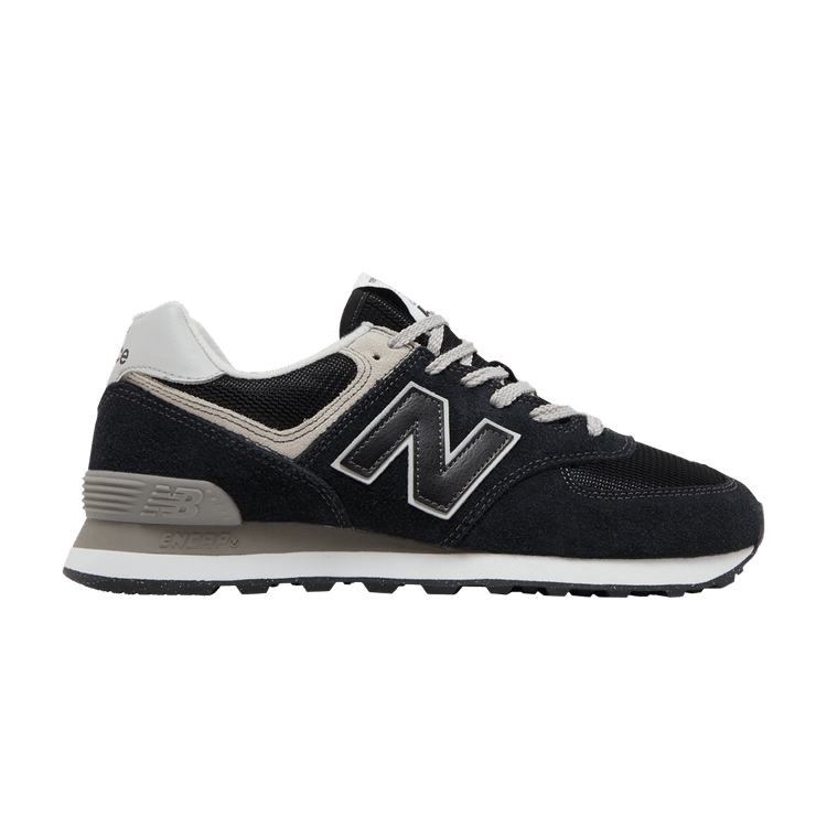 New Balance 574 'Core Pack - Black Grey' — Black/White