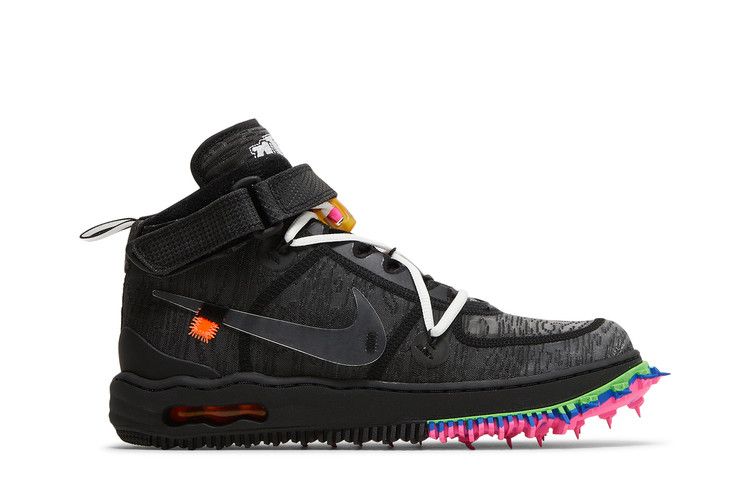 Off-White x Nike Air Force 1 Mid 'Black' — Black/Clear/Black (2)