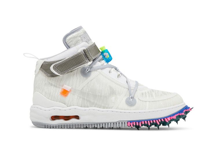 Off-White x Nike Air Force 1 Mid 'White' — White/Clear/White (2)