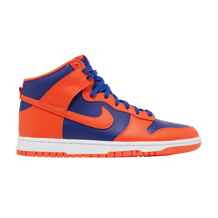 Nike Dunk High 'Knicks' — Orange/Deep Royal Blue/White/Orange