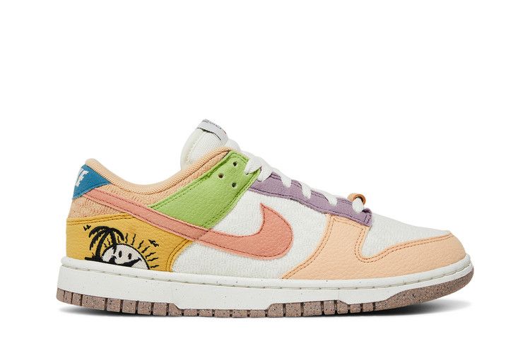 Nike Wmns Dunk Low SE 'Sun Club' — Sail/Light Madder Root/Worn Blue/Sanded Gold (2)