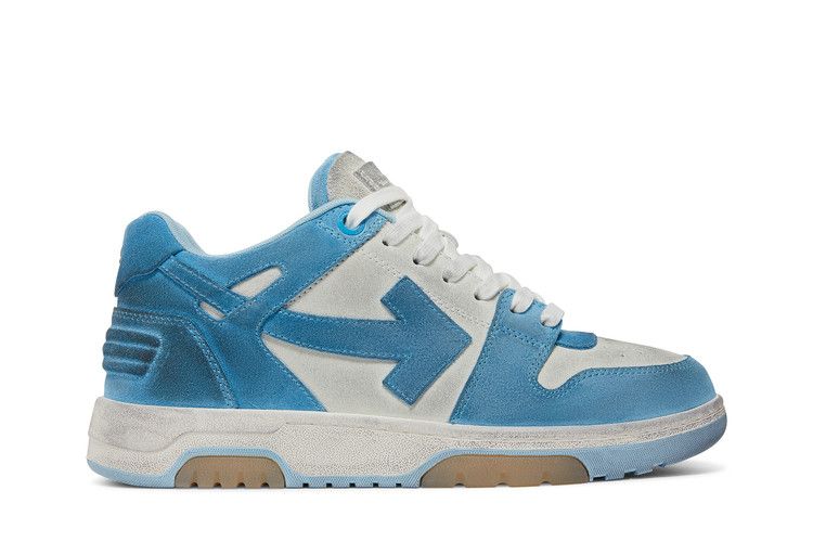 Off-White Out of Office 'White Light Blue Suede' — White/Light Blue