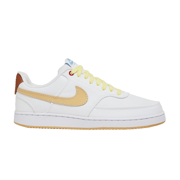 Nike Court Vision Low Canvas 'White Sesame' — White/Mineral Clay/Citron Tint/Sesame