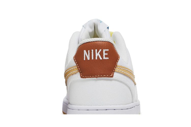 Nike Court Vision Low Canvas 'White Sesame' — White/Mineral Clay/Citron Tint/Sesame (8)