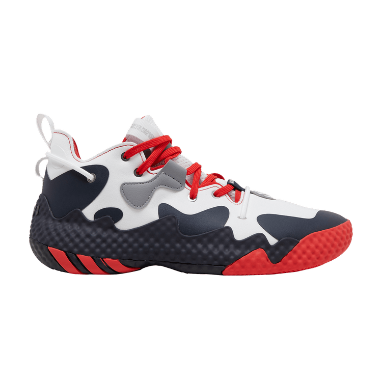 adidas Harden Vol. 6 'White Vivid Red Legend Ink' — Cloud White/Vivid Red/Legend Ink