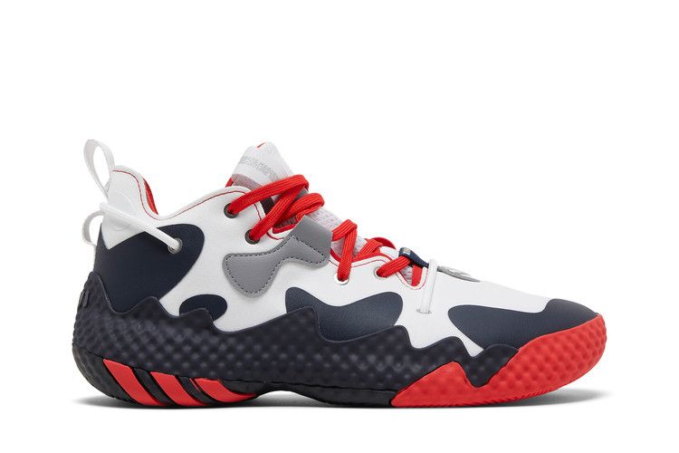 adidas Harden Vol. 6 'White Vivid Red Legend Ink' — Cloud White/Vivid Red/Legend Ink