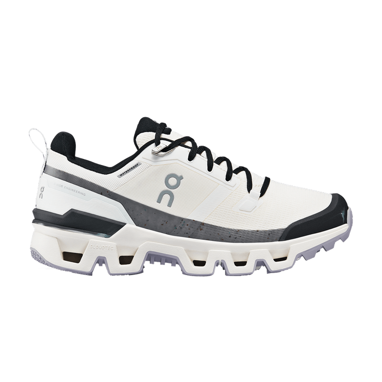 ON Wmns Cloudwander Waterproof 'Ivory Black' — Ivory/Black