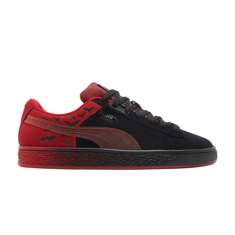 Puma Batman x Suede Classic Big Kid 'Black Barbados Cherry' — Black/Barbados Cherry