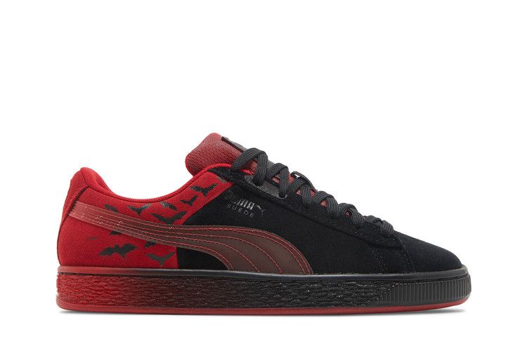 Puma Batman x Suede Classic Big Kid 'Black Barbados Cherry' — Black/Barbados Cherry