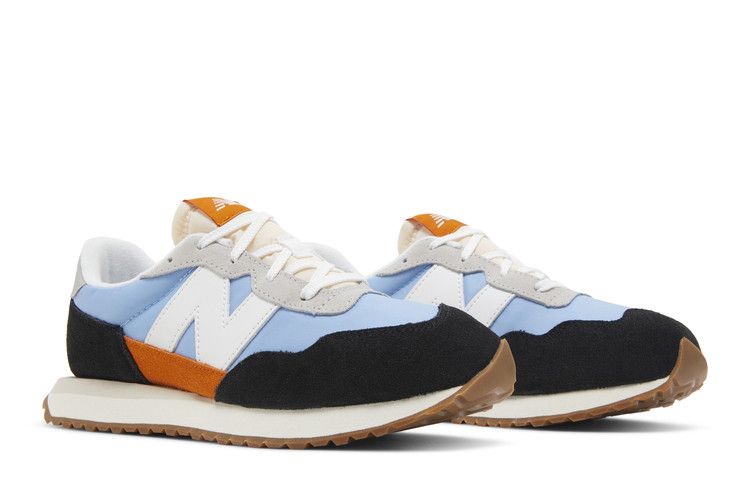 New Balance 237 Big Kid 'Black Team Carolina' — Black/Team Carolina
