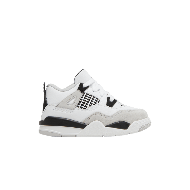 Air Jordan 4 Retro TD 'Military Black' — White/Black/Neutral Grey