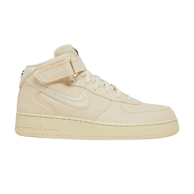 Stussy x Nike Air Force 1 Mid 'Fossil' — Fossil/Fossil/Fossil