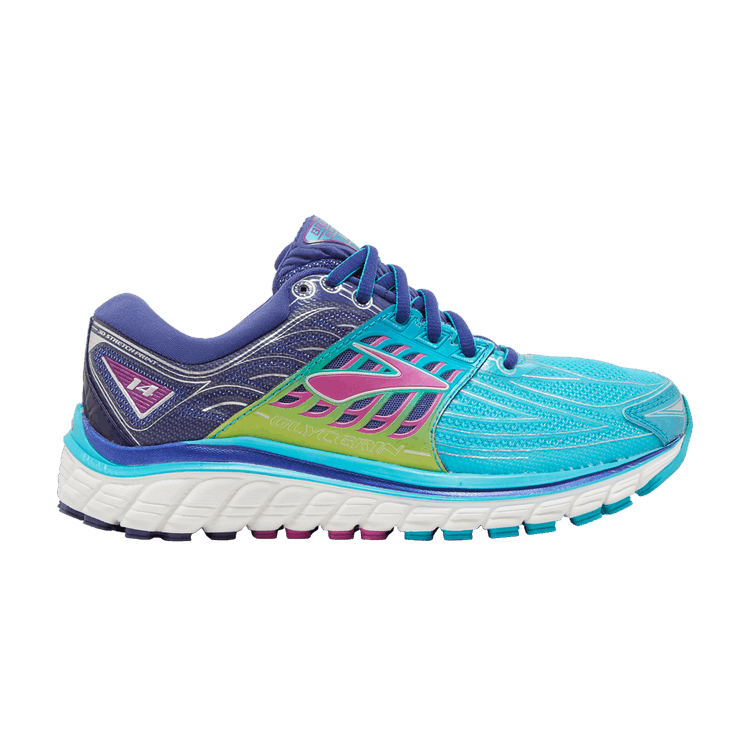 Brooks Wmns Glycerin 14 'Scuba Blue Purple' — Scuba Blue/Navy Blue/Purple
