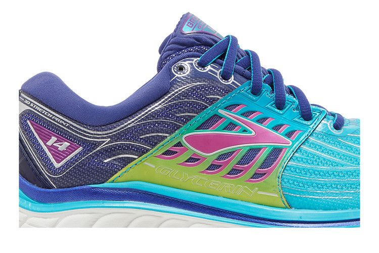Brooks Wmns Glycerin 14 'Scuba Blue Purple' — Scuba Blue/Navy Blue/Purple