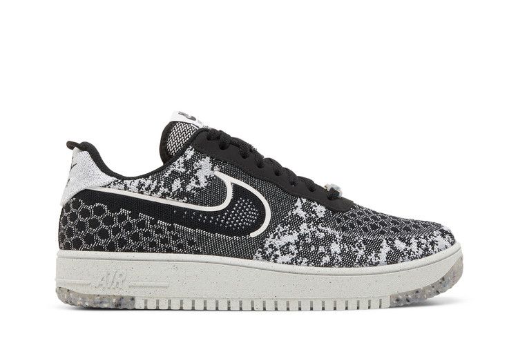 Nike Air Force 1 Crater Flyknit Next Nature 'Black White' — Black/White/Pure Platinum/Black (2)