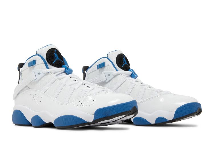Air Jordan 6 Rings 'White Dark Marina Blue' — White/Dark Marina Blue/White/Black
