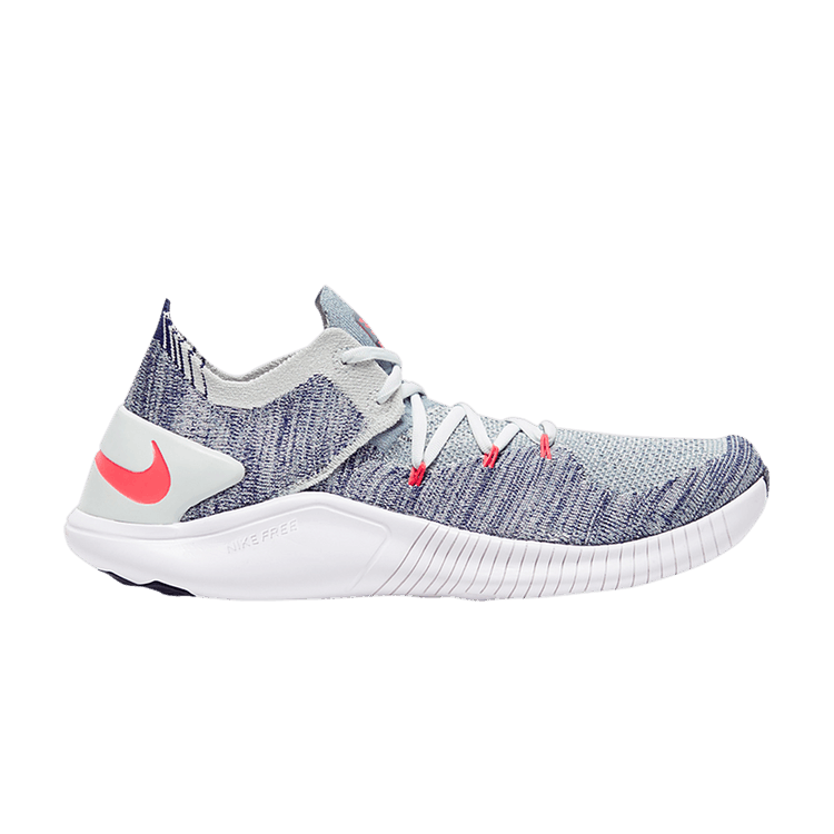 Nike Wmns Free TR Flyknit 3 'Blue Void' — Barely Grey/Ember Glow/Blue Void/White