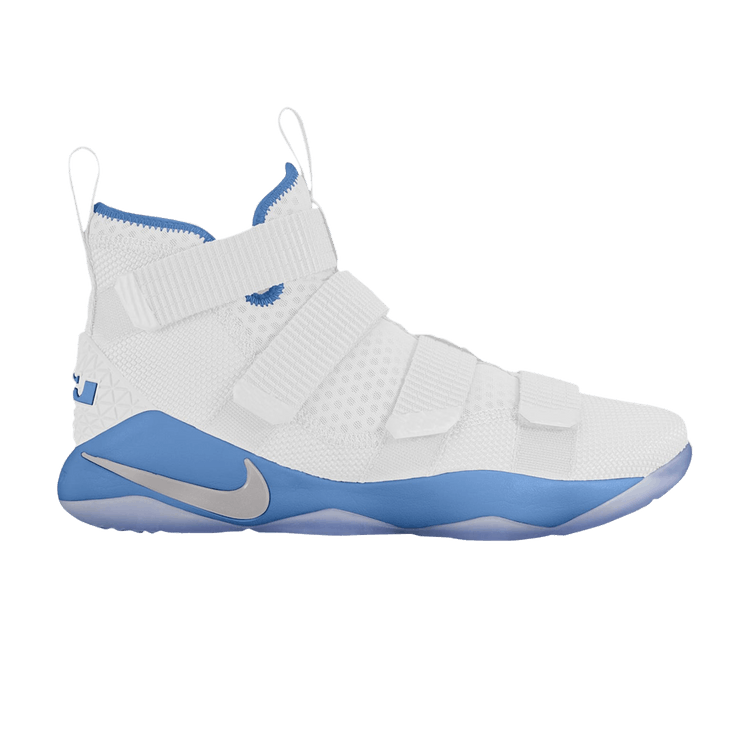 Nike LeBron Soldier 11 TB 'White Coastal Blue' — White/Coastal Blue/Silver Metallic