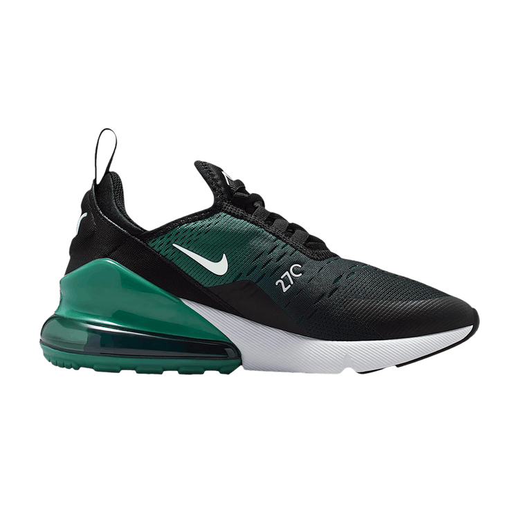 Nike Air Max 270 GS 'Black Evergreen Aura' — Black/Evergreen Aura/Deep Night/White