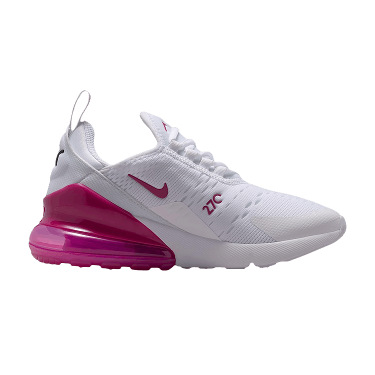 Nike Air Max 270 GS 'White Sweet Beet' — White/Black/Sweet Beet